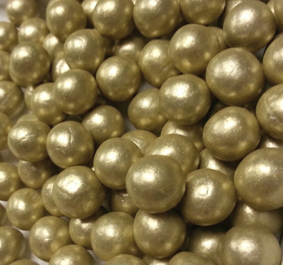 Fondant Edible Pearls Gold Edible Pearls Wedding Cake Etsy