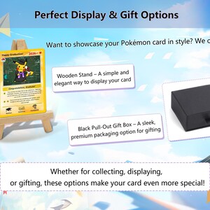 Personalized Hand-Painted Pokemon Graduation Card, Class of 2026 Gift, Custom Pokemon Card for Grads, Gift for Pokemon Gamer Graduates image 8