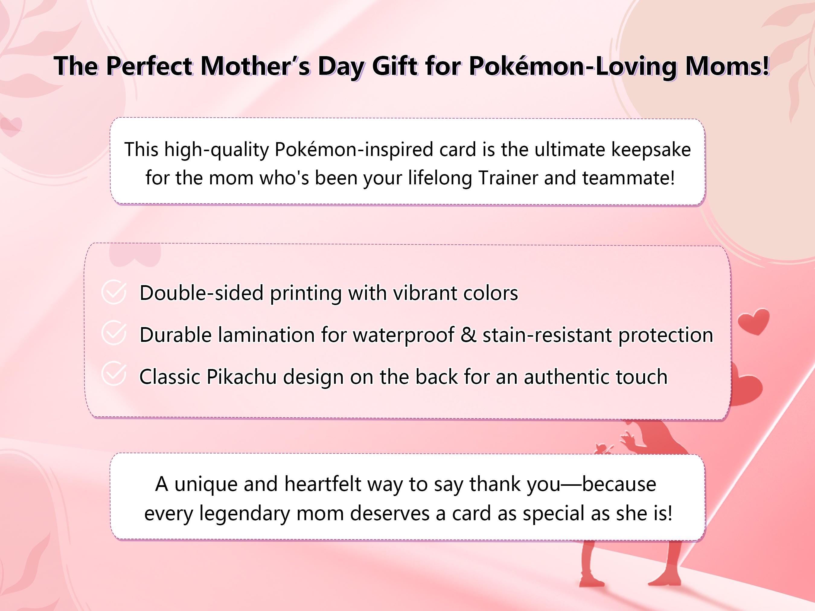 mothers day pokemon card Custom Card, Editable Pokeman Cards, Poke Gift For – CreativeRino Personalized Poke Mother's Day Card