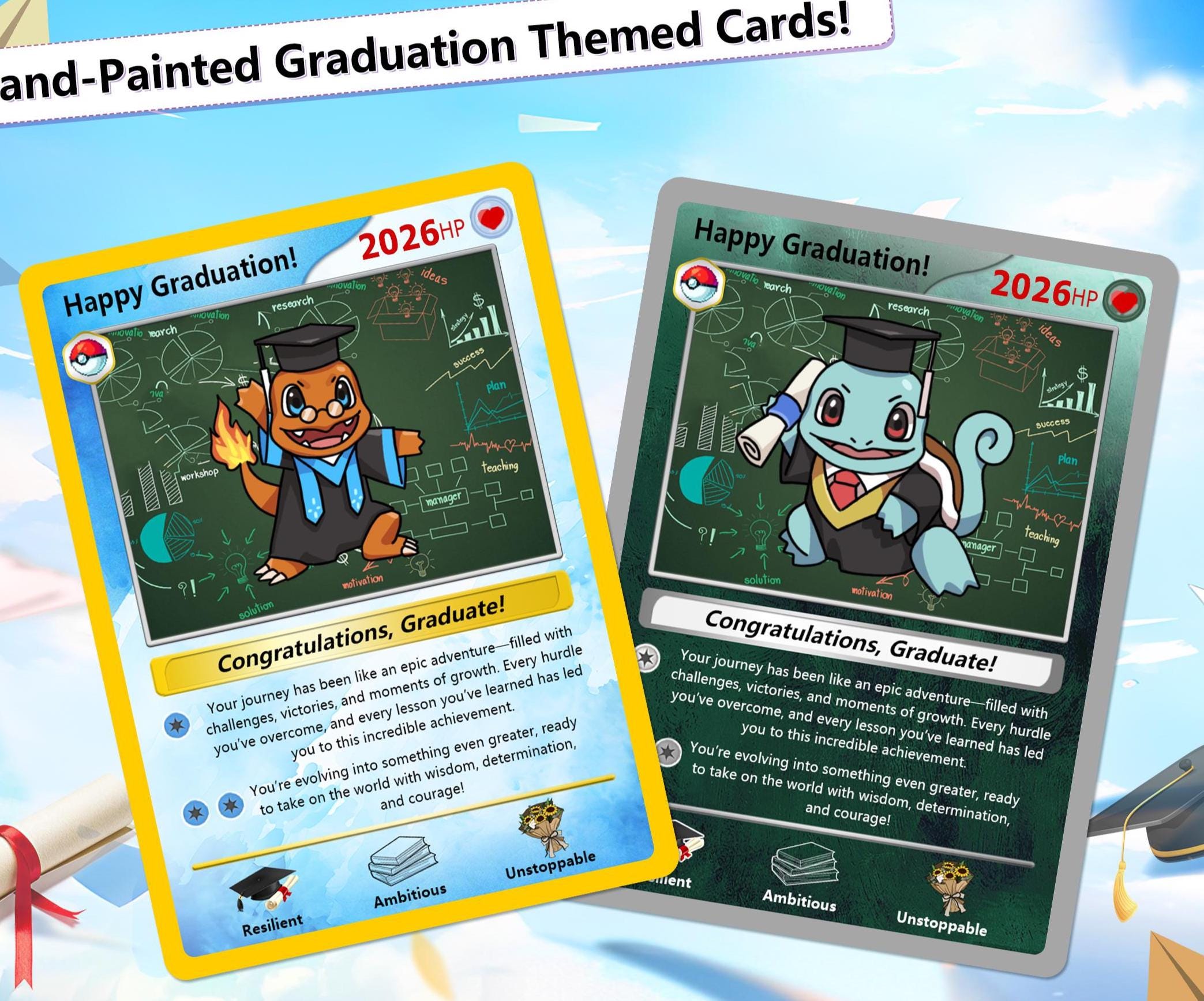 Custom Pokemone Card Graduation - Etsy Canada