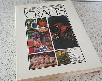 the book of creative crafts...1970s vintage hardcover craft book