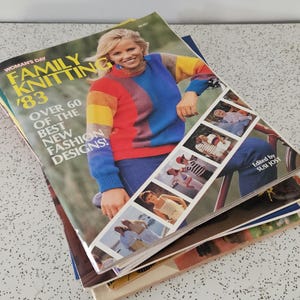 Familienstrickbuch '83...Vintage Woman's Day Strickmusterbuch