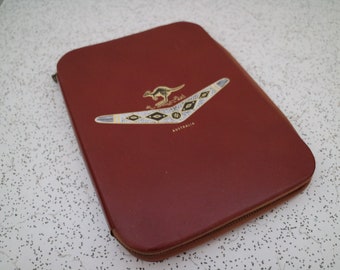 1960s vintage souvenir of Australia mens letter writing case