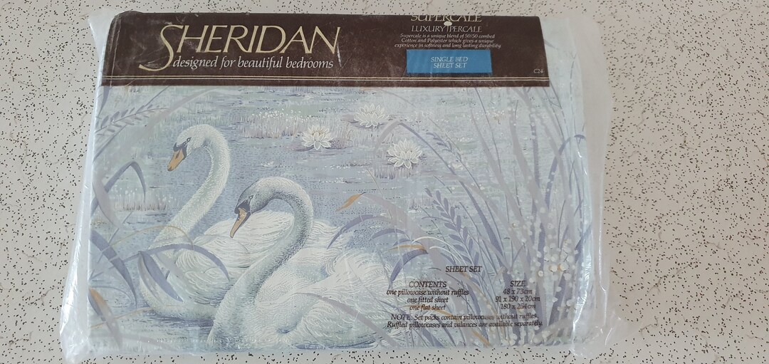 Grace...1980s Vintage Sheridan Sheet Set for a Single or Twin Bed Etsy