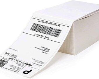 4x6 Inch Direct Thermal Shipping Labels - 500 Labels Per Roll - 6x4, 100x150mm - For Zebra, Toshiba, Citizen