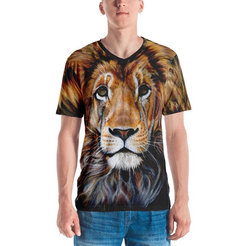 Lion Tshirt Men's Tshirt Leo Gifts Lion Shirt Etsy
