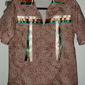 Ribbon Shirt - Boys Size 14, Short Sleeve