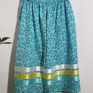 Traditional Ribbon Skirt with pockets - Women&#39;s 3X-4X