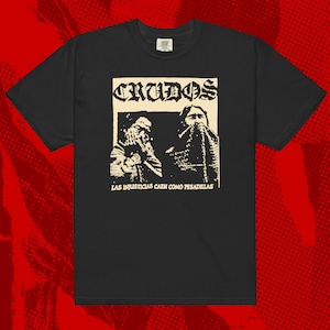 CHARLES BRONSON Tシャツ 黒L / los crudos spazz no comment crossed out despise you infest mk-ultra DROPDEAD Tシャツ 落とす死 黒L バックプリントあり ⁄ los crudos mk