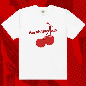 Sarah Cords Kirschen Shirt | C86 Ein anderer sonniger Tag Mitbewohner Himmlisch Blueboy Indie Pop