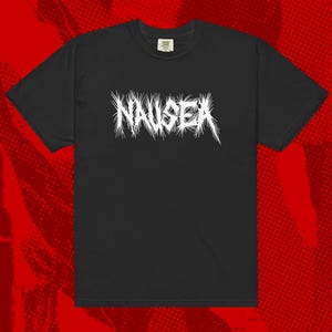 Nausea Logo Shirt | Crust Punk Anarcho Disrupt Doom Aus-Rotten Dystopia