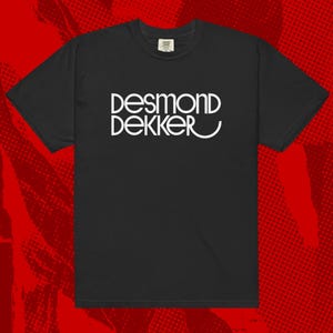 Desmond Dekker Logo T-Shirt | Ska Rocksteady Reggae Prince Buster