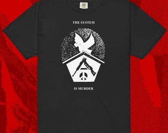 The System Shirt | Anarcho Punk Crass Flux of Pink Indians Rudimentary Peni Crust