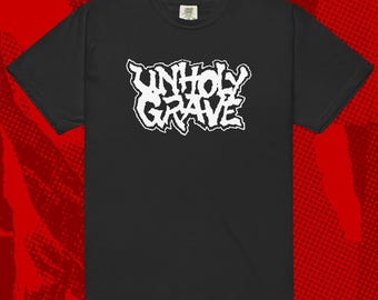 Camiseta con el logotipo de Unholy Grave / Metal Grindcore, putrefacción interna, guerra de insectos, fobia, assuck