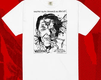 Wasted Youth Flier T-Shirt | Punk LA Hardcore Black Flag Circle Jerks
