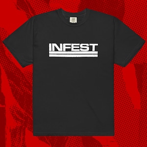 Infest Logo Shirt | Hardcore Powerviolence No Comment Dropdead Spazz