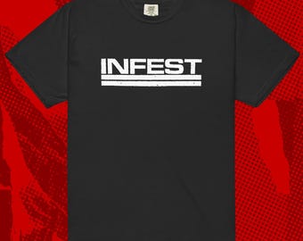 Infest Logo Shirt | Hardcore Powerviolence No Comment Dropdead Spazz