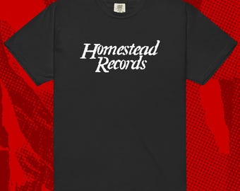 Homestead Records Logo Shirt | Alternative Punk Post Hardcore Sonic Youth Dinosaur Jr