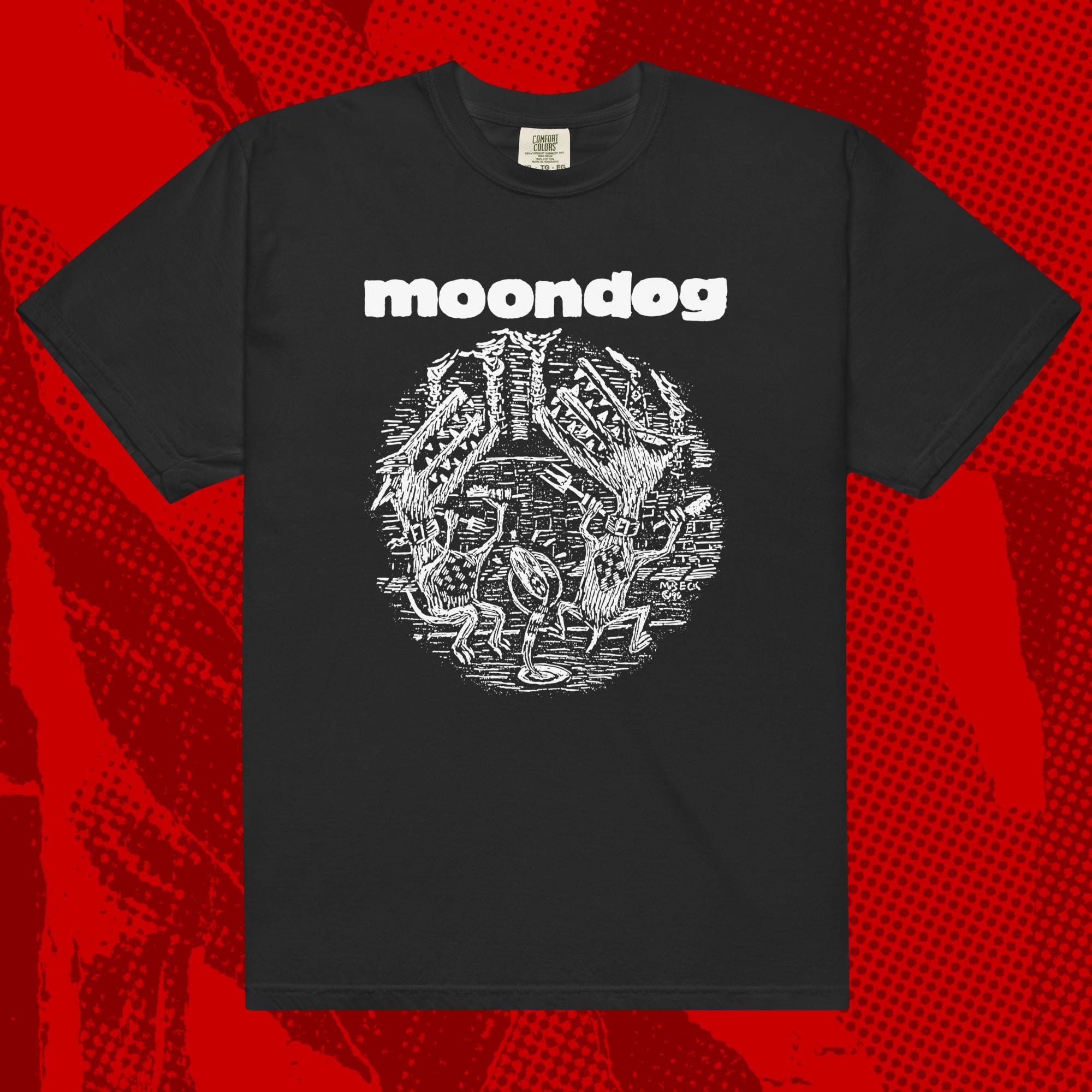 Moondog Shirt | Post Hardcore Quicksand Gorilla Biscuits Rival 