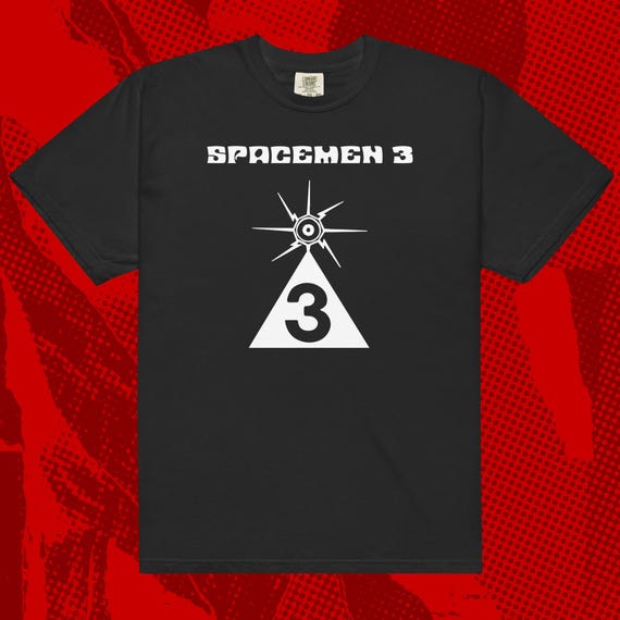 Spacemen 3 Logo Shirt | Psychedelic Rock Spiritualized Sonic Boom