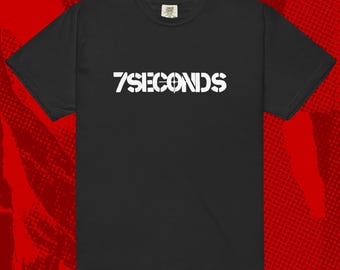 Shirt met 7 seconden-logo | Kleine dreiging punkhardcore jeugdploeg