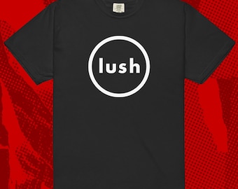 Lush Logo T-Shirt | Shoegaze Slowdive Cocteau Twins Brit Pop Indie Rock