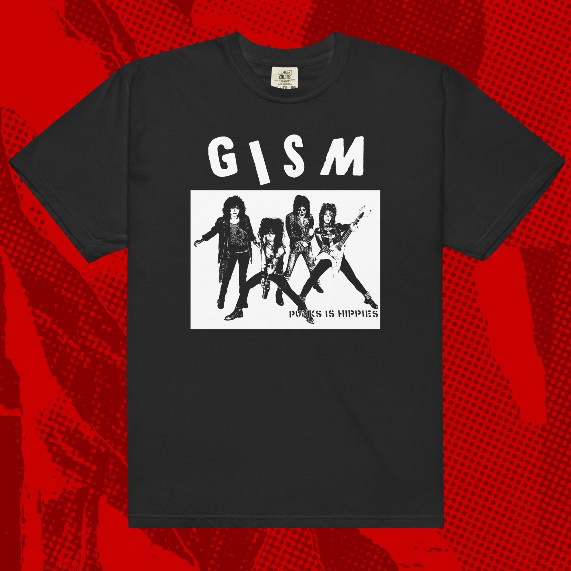 GISM Punks is Hippies Shirt | Crust Punk Japanese HC Gauze
