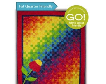 BL102 Rainbow Nine patch quilt pattern FQ friendly beginner PDF by Beaquilter