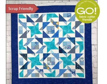 BL203 Reflection Quilt pattern Accuquilt friendly scrappy MULTIPLE SIZES by beaquilter