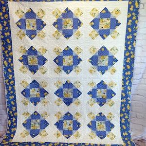 BL152 Lemon Layer Cake  Quilt pattern modern accuquilt GO friendly 65&quot; x 82&quot; by Beaquilter