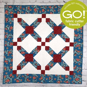 BL193 Esther&#39;s Courage Quilt Pattern and Accuquilt friendly rotary cutting instructions always provided by beaquilter in many sizes