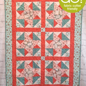 BL167 Meringues  Quilt pattern modern 3 SIZES accuquilt GO friendly PDF by Beaquilter
