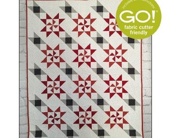 BL208 Martha's Stillness Quilt pattern Accuquilt friendly 3 sizes with yardage listed for other QUBE sizes by beaquilter MODERN