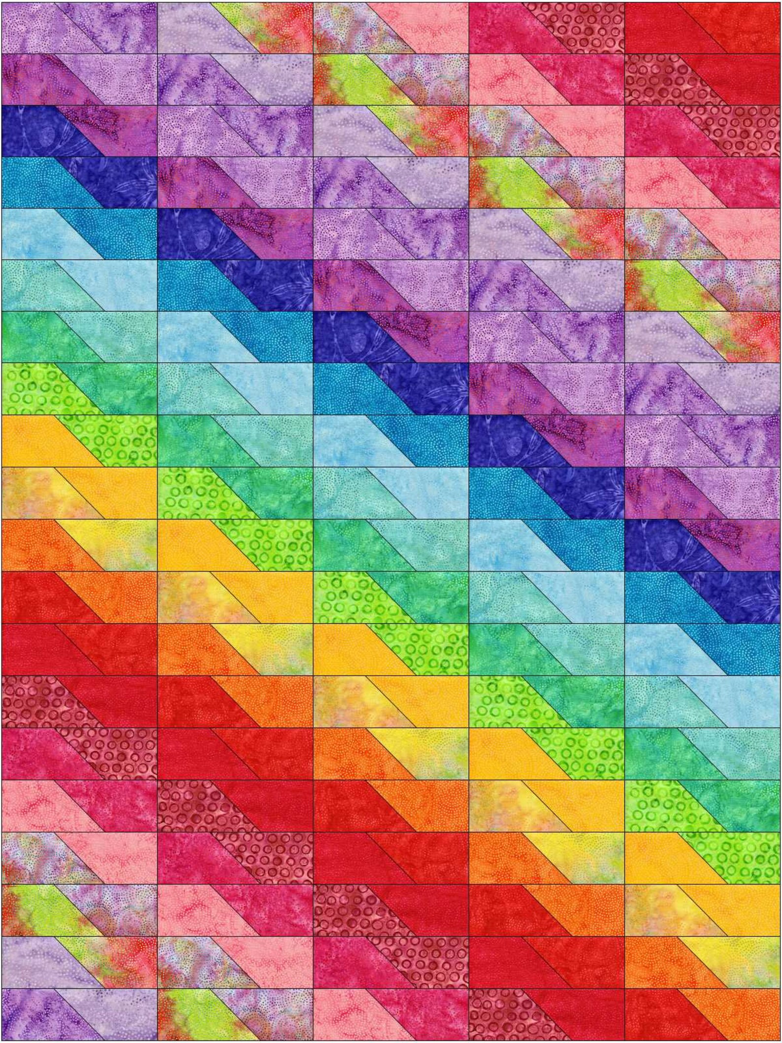 BL156 Baby Dreams Quilt Pattern Modern Jelly Roll Friendly EASY 30 X 40