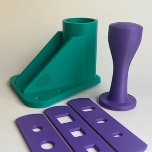 Tabletop Clay Extruder with Press and Die Set of 3