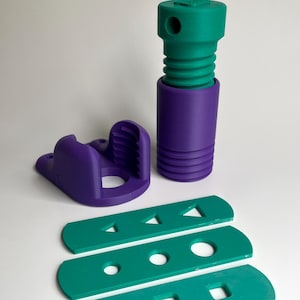 3D Printed Clay Extruder Set: Tabletop Pottery Tool with Dies