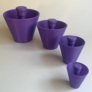 3D Printed Pottery Rim Shaper: Round Ceramic Cone - Set of 4