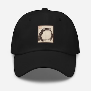 Japanischer Frosch-Vati-Hut - Unisex Vintage Kappe - Traditionelle Ukiyo-e Tierkunst Hut - Japanische ästhetische Trucker-Hut - Einzigartiges Streetwear Geschenk