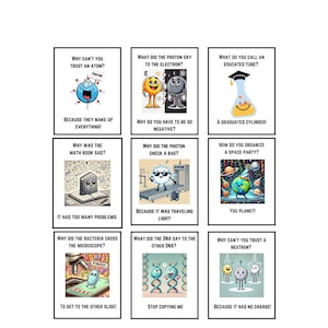 Funny Science Posters Set Of 9 Prints Science Classroom Posters Puns Jokes Science Homeschool Science Teacher Gift Classroom Displays