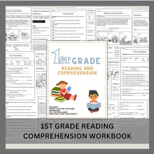 First Grade Reading Comprehension Worksheets Decodable Stories with Questions Homeschool Learn at Home Reading Fluency Passages