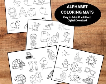 Alphabet Dot Marker Coloring Pages: Preschool Learning Printable