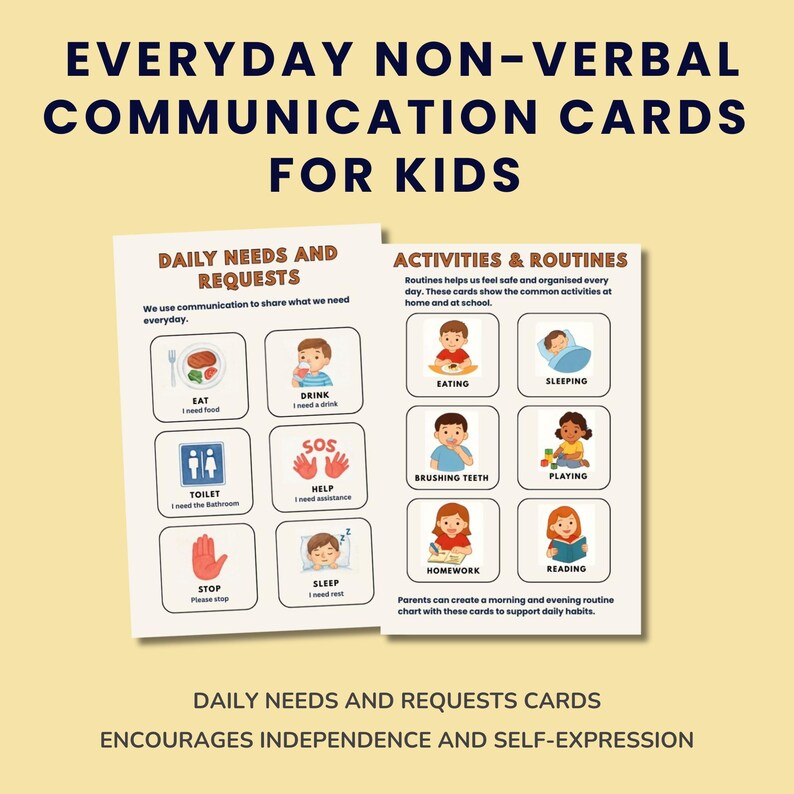 Non-verbal Communication Cards for Kids | Printable Emotions Daily ...