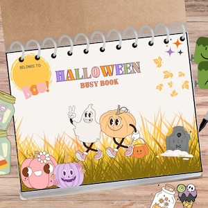 Herbst beschäftigt Buch Druckbare ruhiges Buch Homeschool Lernmaterialien Herbst Kleinkind beschäftigt Buch Vorschule Kinder Aktivität Baby Lernmappe