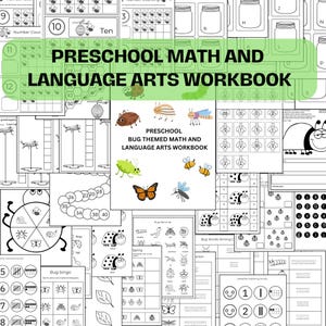 Preschool workbook Printable Worksheets Homeschool Resources Insects Preschool Curriculum Learning Toddler Activities Preschool Math English
