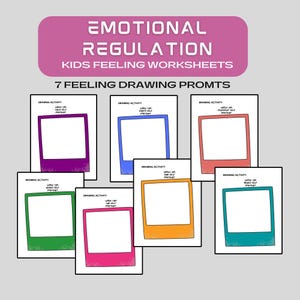 Self Regulation Zone Kids Feeling Worksheets School Counselling ...