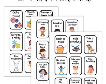Calm Down Corner Bundle for Kids Cool Down Printable Parent Resource Calming Tools Emotional Regulation Kids Managing Feelings School