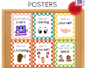 Whole Body Listening 5L's of Listening Classroom Display Posters Behaviour Management Classroom Management Back to School Bulletin Board
