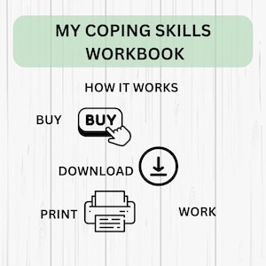 Coping Skills Kids Workbook Worksheets Calming Strategies Emotional Self regulation Coping Skills SEL Counseling Activities Therapist image 7