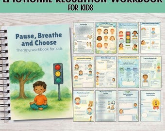 Coping Skills Workbook for Kids | Emotional Regulation and Calm Down Activities | SEL Printable