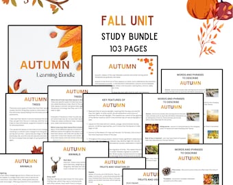 Fall unit study Pumpkin Unit Study Fall activities Fall nature study Halloween Unit Study Thanksgiving Study Montessori fall Homeschooling